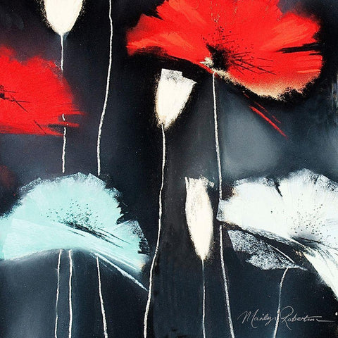 Flamenco II Black Modern Wood Framed Art Print by Robertson, Marilyn