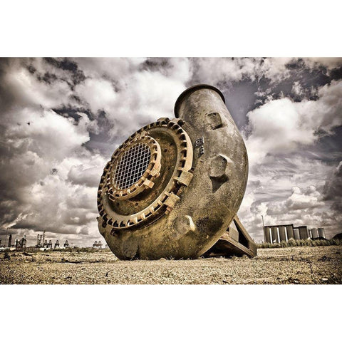 Rusty Desert Black Modern Wood Framed Art Print by Carlier, Dick