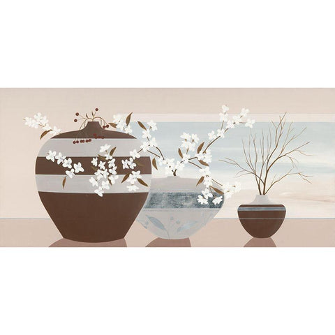 VIew From A Window I Black Modern Wood Framed Art Print with Double Matting by Sedalia, David