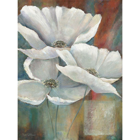 White Black Modern Wood Framed Art Print with Double Matting by Withaar, Rian