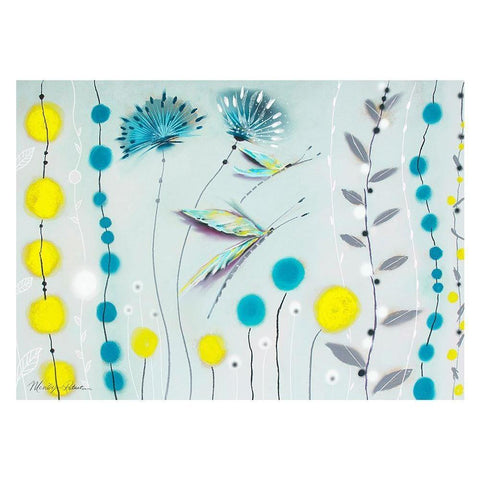 Mimosa I White Modern Wood Framed Art Print by Robertson, Marilyn