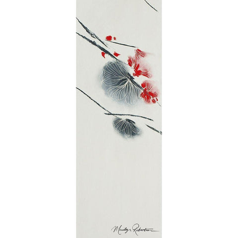 Black Orchid III Black Modern Wood Framed Art Print by Robertson, Marilyn