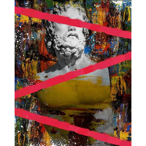 Hidden Faces 3 Black Modern Wood Framed Art Print by van Gog, Henk