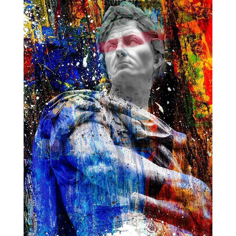 Hidden Faces 4 Gold Ornate Wood Framed Art Print with Double Matting by van Gog, Henk