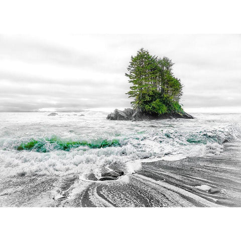 Waterworld Gold Ornate Wood Framed Art Print with Double Matting by Kostka, Vladimir