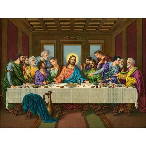 HL. ABENDMAHL Black Modern Wood Framed Art Print by Anonymous