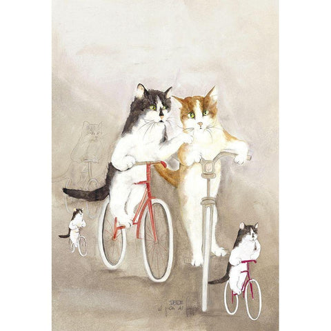 COPERTINA I Black Modern Wood Framed Art Print with Double Matting by Moser, Dede