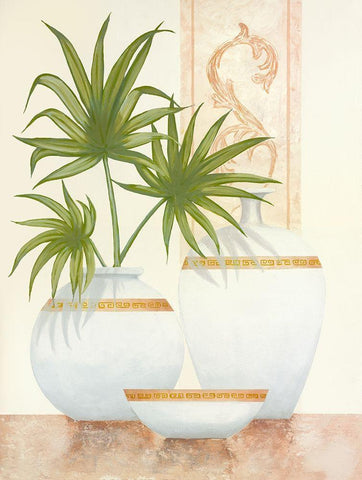 Sheer Elegance I White Modern Wood Framed Art Print with Double Matting by Sedalia, David