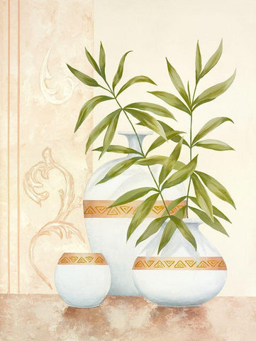 Sheer Elegance II White Modern Wood Framed Art Print with Double Matting by Sedalia, David