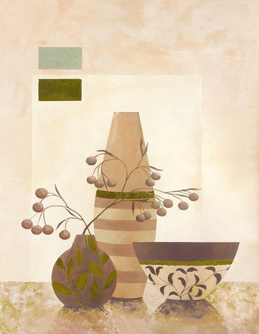 Ambiance I Black Ornate Wood Framed Art Print with Double Matting by Sedalia, David