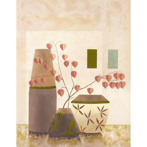 Ambiance II Black Modern Wood Framed Art Print with Double Matting by Sedalia, David