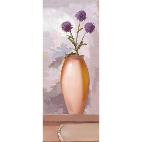 Lilac Kitchen III Black Modern Wood Framed Art Print by Babichev