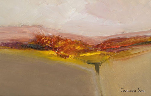 HEAVEN AND EARTH I Black Ornate Wood Framed Art Print with Double Matting by Lee, Spencer