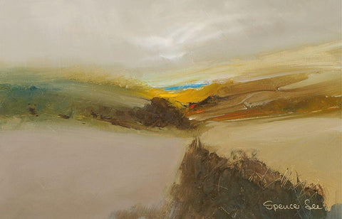 HEAVEN AND EARTH III Black Ornate Wood Framed Art Print with Double Matting by Lee, Spencer