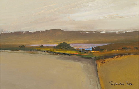 HEAVEN AND EARTH IV Black Ornate Wood Framed Art Print with Double Matting by Lee, Spencer