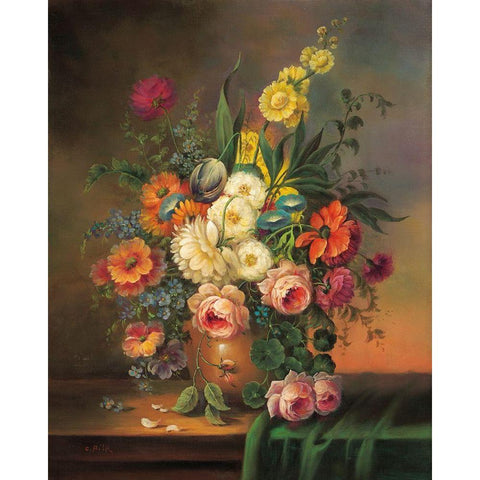 DUTCH STYLE CLASSICS II Gold Ornate Wood Framed Art Print with Double Matting by Pila
