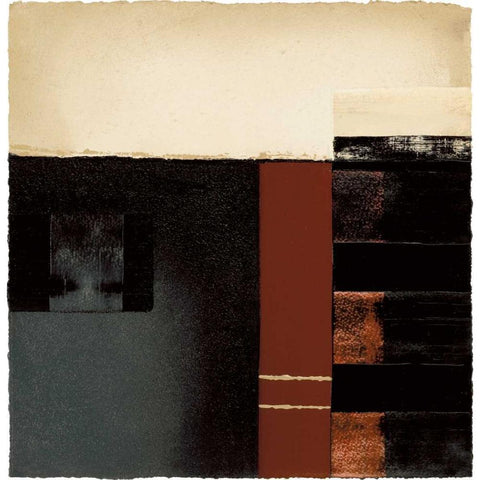 Moccha Black Modern Wood Framed Art Print with Double Matting by Carter, Brad