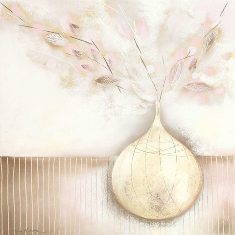 ALMOND BLOSSOM I Black Modern Wood Framed Art Print by Robertson, Marilyn