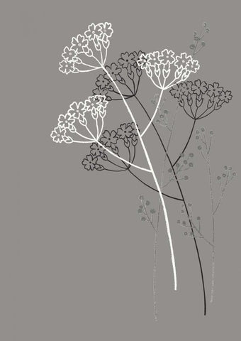 Elementary II White Modern Wood Framed Art Print with Double Matting by Design Show