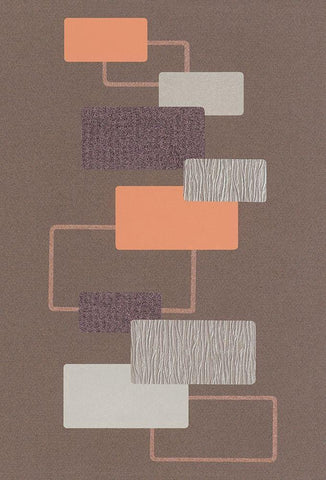 EQUILIBRIUM I White Modern Wood Framed Art Print with Double Matting by Design Show