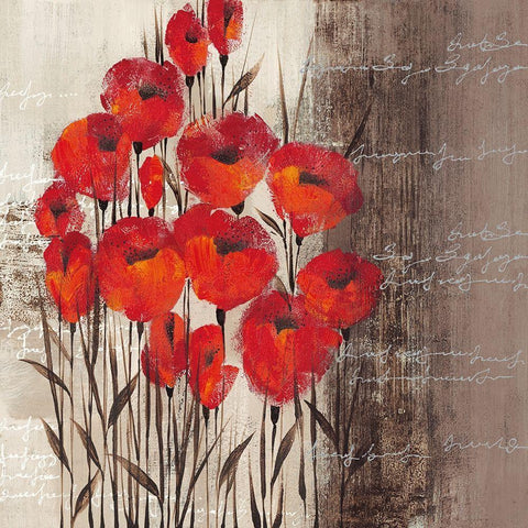 CRIMSON PLAY I Black Modern Wood Framed Art Print by Christina