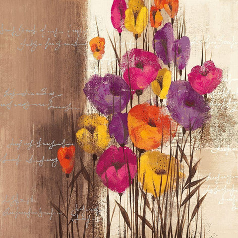 COLOR PLAY II Black Modern Wood Framed Art Print with Double Matting by Christina