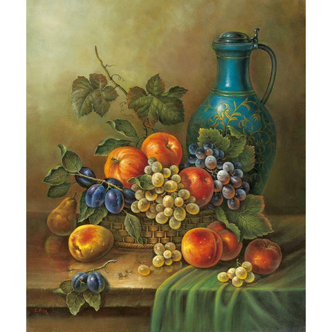 Still-Life WITH MUG White Modern Wood Framed Art Print by Pila