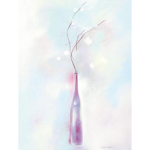 LILAC HARMONY Black Modern Wood Framed Art Print by Robertson, Marilyn