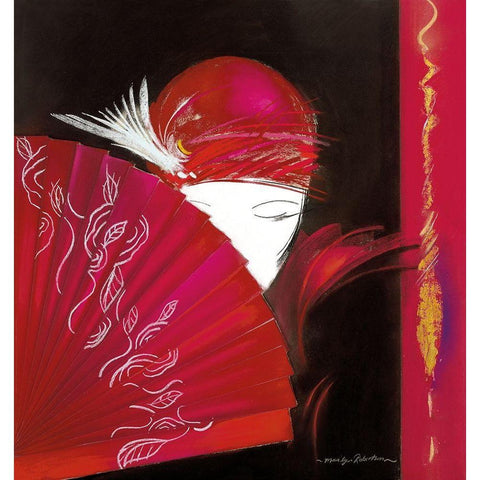 GEMINI II White Modern Wood Framed Art Print by Robertson, Marilyn