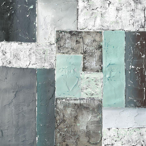 QUADRANGLE II Black Modern Wood Framed Art Print by Carter, Brad