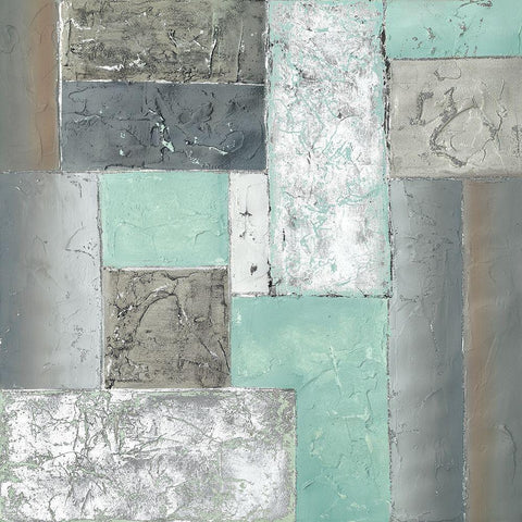 QUADRANGLE III Black Modern Wood Framed Art Print by Carter, Brad