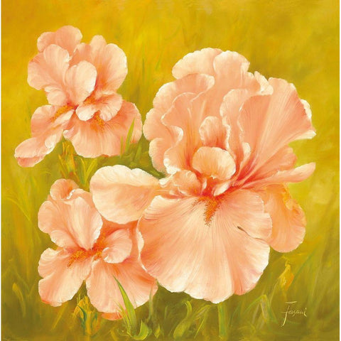 SUMMER FLAIR I Black Modern Wood Framed Art Print by Fasani