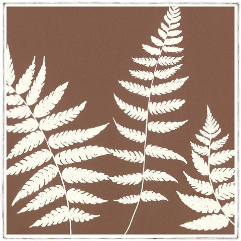 MOCCA FERN IV White Modern Wood Framed Art Print by Design Show