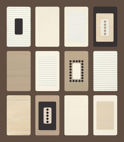 BROWN PARADOX I White Modern Wood Framed Art Print with Double Matting by Design Show