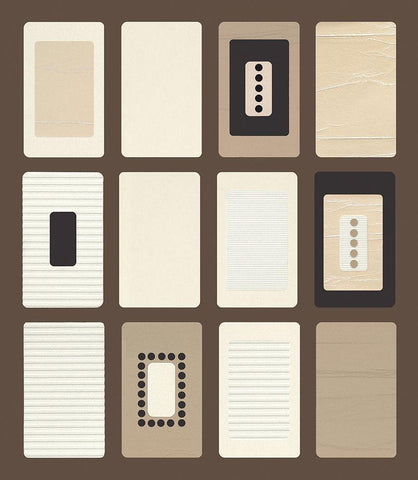 BROWN PARADOX II White Modern Wood Framed Art Print with Double Matting by Design Show