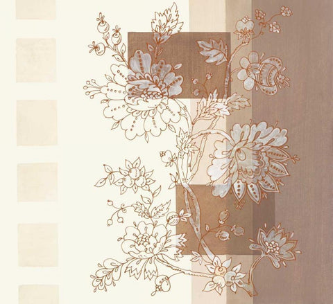 Seline I White Modern Wood Framed Art Print with Double Matting by Verbeek-Van Den Broek