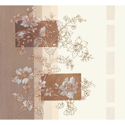 Seline II Gold Ornate Wood Framed Art Print with Double Matting by Verbeek-Van Den Broek