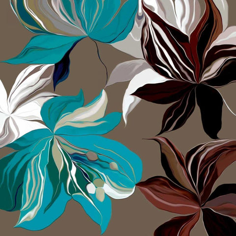 Alstroemeria II White Modern Wood Framed Art Print by Scaffardi, Sally