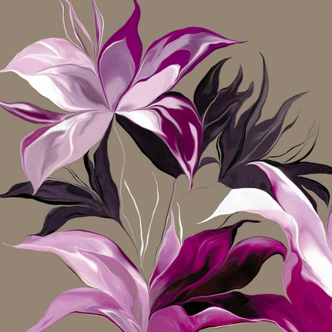 Lily XxiII Black Modern Wood Framed Art Print with Double Matting by Scaffardi, Sally