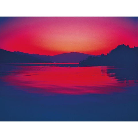 LAGO MAGGIORE I White Modern Wood Framed Art Print by Weissing, Gerd