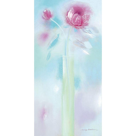 SINGLE SUMMER BLOOM I Gold Ornate Wood Framed Art Print with Double Matting by Robertson, Marilyn