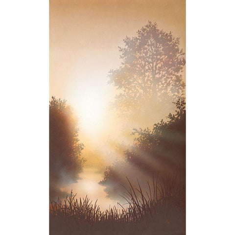 EARLY SPRING I Black Modern Wood Framed Art Print by Walsh, Peter
