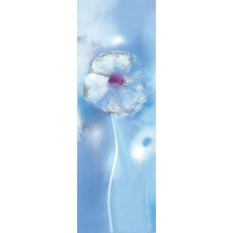 HIMALAYAN BLUE I Black Modern Wood Framed Art Print with Double Matting by Robertson, Marilyn