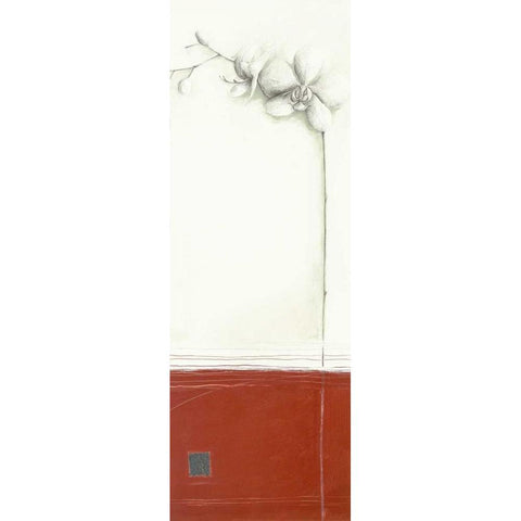 White Orchid I Black Modern Wood Framed Art Print by Gore, Ally-Reader, Robert