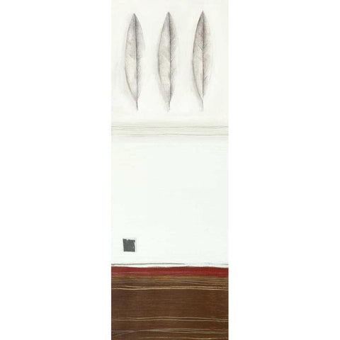 3 Leaves Black Modern Wood Framed Art Print by Gore, Ally-Reader, Robert