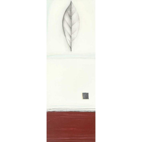 Leaf Black Modern Wood Framed Art Print with Double Matting by Gore, Ally-Reader, Robert