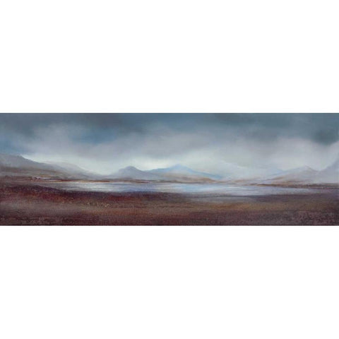 Distant Horizons I White Modern Wood Framed Art Print by Dworok, Peter