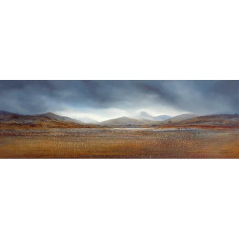 Distant Horizons II Black Modern Wood Framed Art Print with Double Matting by Dworok, Peter