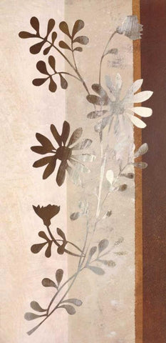 Floral Concerto II Black Ornate Wood Framed Art Print with Double Matting by Verbeek-Van Den Broek