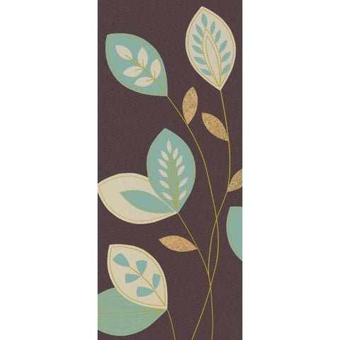 Blue Flutter II White Modern Wood Framed Art Print by Design Show